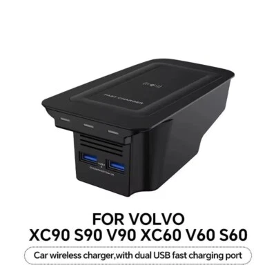 Car wireless charging pad fast for Volvo xc60 xc90 v60 v90 s90 s60 Charging Plat - Image 1 of 4