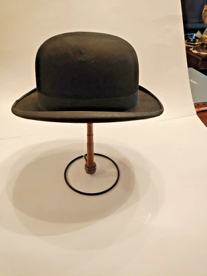 Sombrero de bombín (derby) Knox Fifth Avenue NY de colección de principios de siglo XX talla 6 3/4 Foto 1 de 4