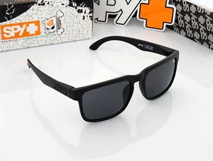 Gafas de sol Blackout Spy Helm promocionales negras mate lentes de humo oscuro logotipo negro S8 - Imagen 1 de 12