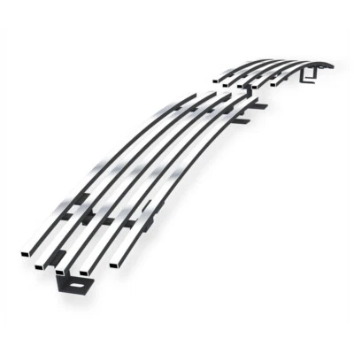 Se adapta a parachoques de carrocería dura Nissan 95-97 inserto de rejilla de billet de cromo inoxidable Foto 1 de 4