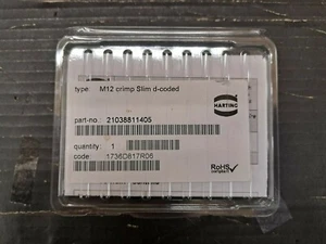 New, Harting, 21038811405, CONN RCPT HSNG MALE 4POS INLINE - Picture 1 of 3