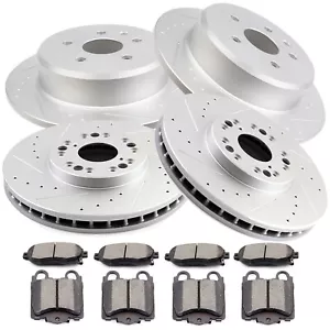 Ceramic Brake Pads And Rotors Front Rear For Lexus SC430 Base 4.3L 2002-2010 - Picture 1 of 11