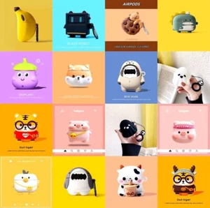 For AirPods Pro 1st/2nd/3rd Generation 3D Cartoon Shockproof Charging Case Cover - Picture 1 of 43