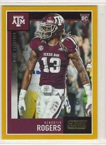 KENDRICK ROGERS RC 2020 SCORE Football GOLD parallel RETAIL Texas A&M COWBOYS - Picture 1 of 1