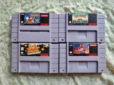 Kirby Super Star Aladdin Magical Quest Mario all stars  World Super Nintendo lot - Image 1 of 3