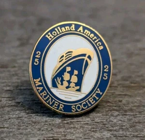 Holland America Line Cruises 🚢 Mariner Society Loyalty Membership Lapel Pin - Picture 1 of 4