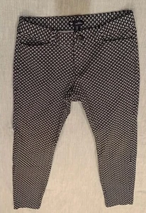 GAP Hose Damen Größe 4 Slim City gemustert Mid Rise schwarz weiß Freizeit - Bild 1 von 10