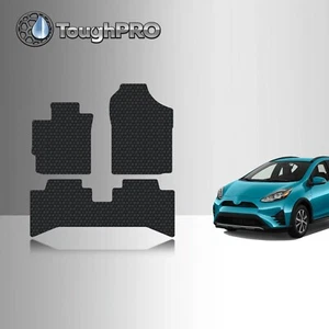 Tapetes ToughPRO negros para Toyota Prius C para todo clima ajuste personalizado 2012-2021 - Imagen 1 de 7