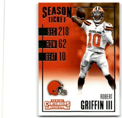 2016 PANINI CONTENDERS ROBERT GRIFFIN III CLEVELAND BROWNS #83 - Image 1 of 2