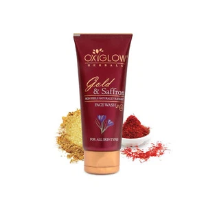 @ Oxyglow Golden Glow Gold & Saffron Face Wash 100ml - Picture 1 of 5