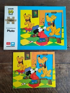 LE AVVENTURE DI PLUTO Puzzle EG Editrice Giochi 30 Pezzi Legno Vintage 1980's - Imagen 1 de 9