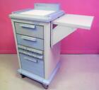 WaterLoo Trac-Caster 3 Drawer Small Compact Medical  Steel Emergency Crash Cart