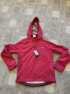 Giacca ciclismo donna BALEAF con cappuccio impermeabile antivento impacchettabile corsa S rosa - Foto 1 di 3