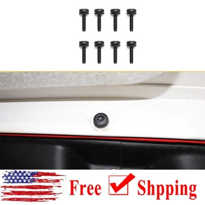 8pcs 1.77" Long M8 Torx Steel Screws Replacement  Black For Jeep Wrangler JL JK Foto 1 de 4