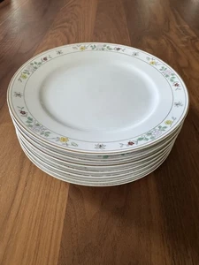 "Juego de 7 platos Noritake Field Japón N1611 8,5"" MCM almuerzo floral insecto Japón" - Imagen 1 de 23
