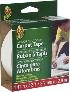 Brand 286373 Indoor/Outdoor Carpet Tape, 1.41-Inch X 42 Feet White, Pack of 6. - Picture 1 of 12