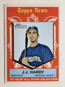 2008 Topps Heritage #487 J.J. Hardy AS SP (GOOD) - Picture 1 of 2
