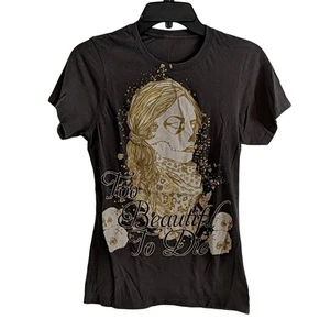 Camiseta Calavera, Demasiado Hermosa, S - Imagen 1 de 3
