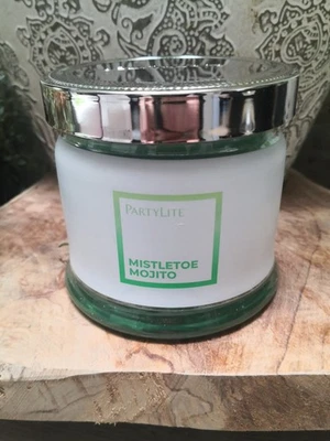 Bougie Partylite 3 mèches senteur Mistletoe Mojito - Photo 1/3