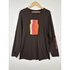 Camiseta Dunkin Donuts Hombre Manga Larga Talla XL Marrón Café Helado - Imagen 1 de 7