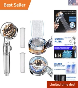 Revolutionary High Pressure Handheld Shower with Propeller and Filtration System - Picture 1 of 8