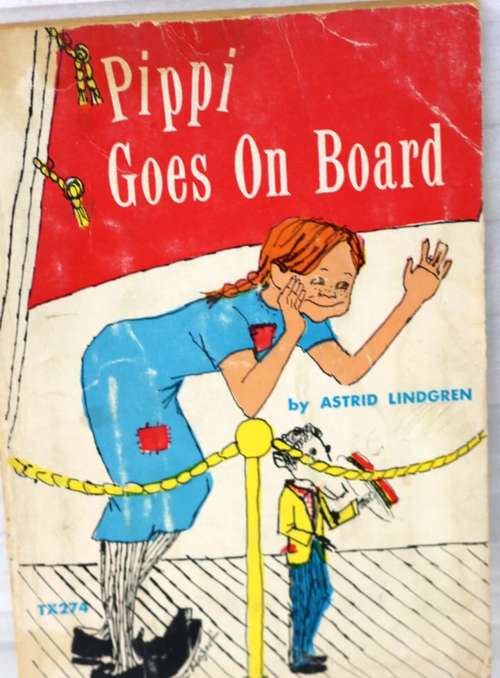 Pippi Goes on Board by Astrid Lindgren Vintage Paperback Book 1970 That Redhead - Image 1 of 1