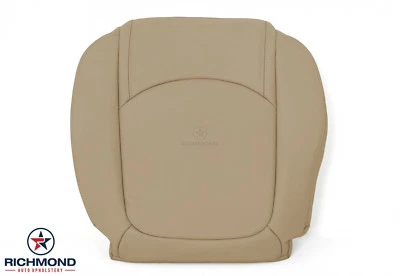 Saturn Outlook 2007-2010 - Cubierta de asiento de cuero de repuesto inferior del lado del conductor tostado Foto 1 de 4