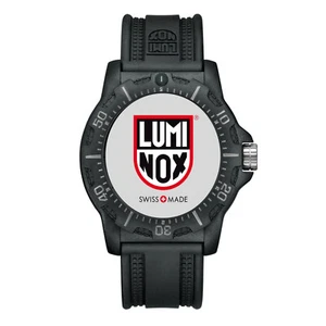 Nuevo 23 mm LUMINOX Correa de Goma Genuina Negro Reloj de Buzo Banda EVO XV Marino Sello - Imagen 1 de 7