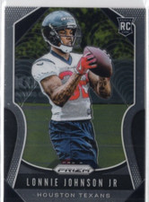 LONNIE JOHNSON JR. NFL Houston Texans 2019 Panini Prizm Base Set RC #396 Card