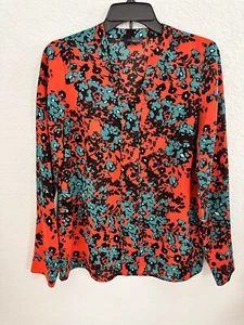 The Limited Women's Blouse S Black Multicolor Floral Classic Feminine Career - Picture 1 of 9