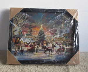 Thomas Kinkade Studios Framed Santa's Workshop Art Prints - New - Picture 1 of 6