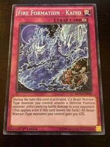 MP14-EN050 Yugioh! FIRE FORMATION - KAIYO - 1st Edition Trap Card - Near Mint x1 - Picture 1 of 1
