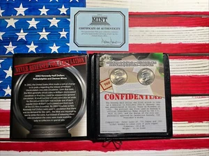 2002 P&D Kennedy Half Dollar Brilliant Uncirculated Mint Set - Picture 1 of 4