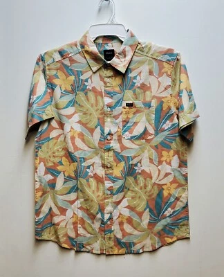 RVCA Men's S/S Woven Shirt - Multi - Medium - NWT - Image 1 of 4
