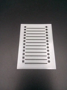 To Do List Shopping Stencil Guide Checklist Check List Box Large 5 x 7 3D Print - Picture 1 of 2