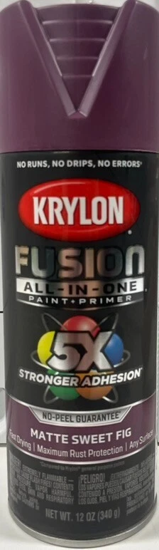 Krylon Fusion Fig/Purple Spray Paint TRESPASS FREE SHIPPING Foto 1 de 1