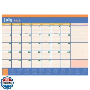 TF Publishing July 2025 - June 2026 Sherbert Medium Desk Pad Monthly Blotter  - Picture 1 of 5