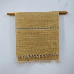 2x Eco-Friendly Moroccan Hassira Straw Rug - Handmade Natural Samar Palm Mat - Bild 1 von 9