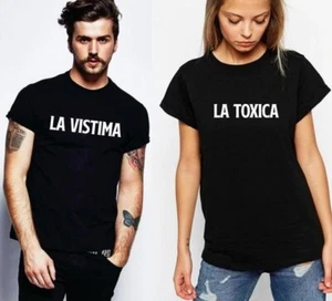 La Vistima, La Toxica, T-shit para parejas. Gildan 100 % algodón - Imagen 1 de 1