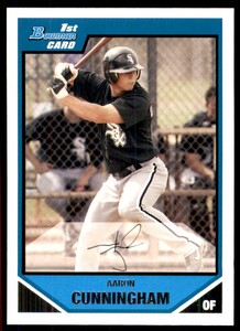 2007 Bowman Prospects Aaron Cunningham Chicago White Sox #BP21