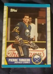 1989-90 Topps Buffalo Sabres Hockey Card #25 Pierre Turgeon DP - Picture 1 of 2