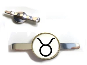 STERNZEICHEN STERN GEBURTSZEICHEN STIER DER STIER GEBURTSTAG KRAWATTENSCHIEBER CLIP PIN BAR - Bild 1 von 1