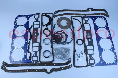 Full Engine Gasket Set for 2 Piece Rear Seal Chevrolet SBC 283 302 327 350 5.7 - Image 1 of 4