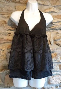Mango Shirt Schwarz Sexy Urlaub Holiday Schwarz - Bild 1 von 2