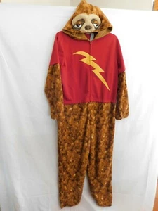 Sloth Union Suit Briefly Stated Adult L Cosplay Costume Dress Up Flash Shirt - Picture 1 of 7
