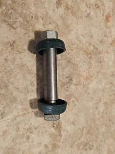 Tornillo de eje de azada de rueda Planet Jr con tuerca de arandelas de manguito de desgaste NOS 3"x 3/8" tuerca hexagonal - Imagen 1 de 4