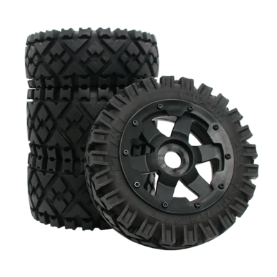 Vorderrad Hinterrad Kit All-Terrain Reticulated Radnabe für 1/5 HPI RV KM Baja  - Bild 1 von 4