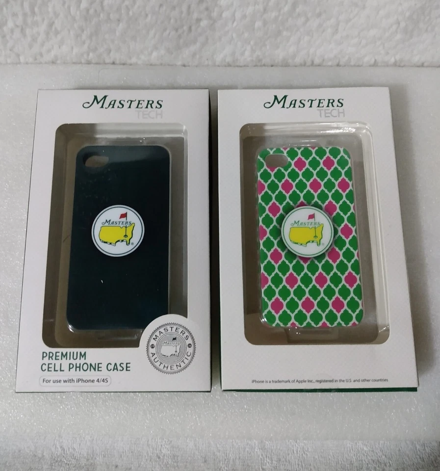 2 auténticas fundas protectoras para teléfono celular Masters Golf Tech iPhone 4/4s Foto 1 de 4