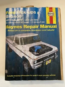 Haynes Repair Manual Ser: Ford Pickups & Bronco 1973 Thru 1979 2WD V8 F100-F350 - Bild 1 von 1