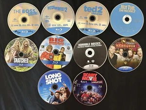 Lot Of 10 Blu-Ray Boss Pitch Perfect 2 Snatched Hangover Long Shot Ted 2 On - Picture 1 of 5